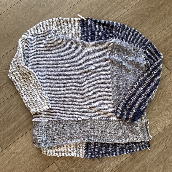 Free People Im Cool With Stripes Knit Sweater size small - Picture 3 of 5
